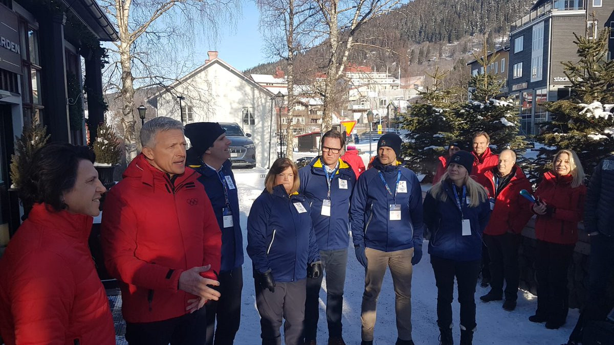 The IOC Evaluation Commission had begun their visit to Sweden by travelling to Åre, an hour's flight away from Stockholm and which is due to host the downhill skiing event ©IOC