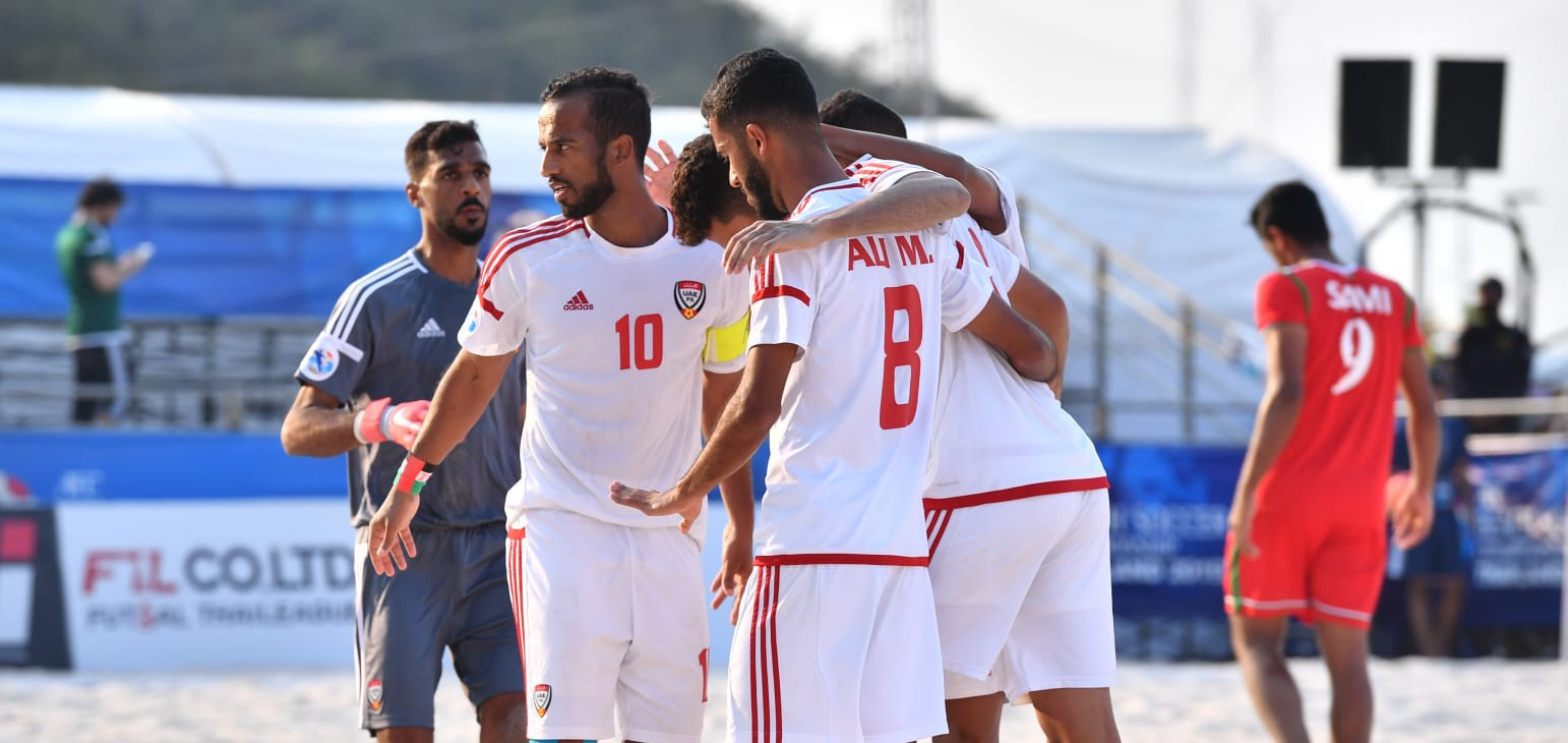 The UAE reached the final of the AFC Beach Soccer Championships for the second time in a row with a 3-2 win over Oman ©AFC