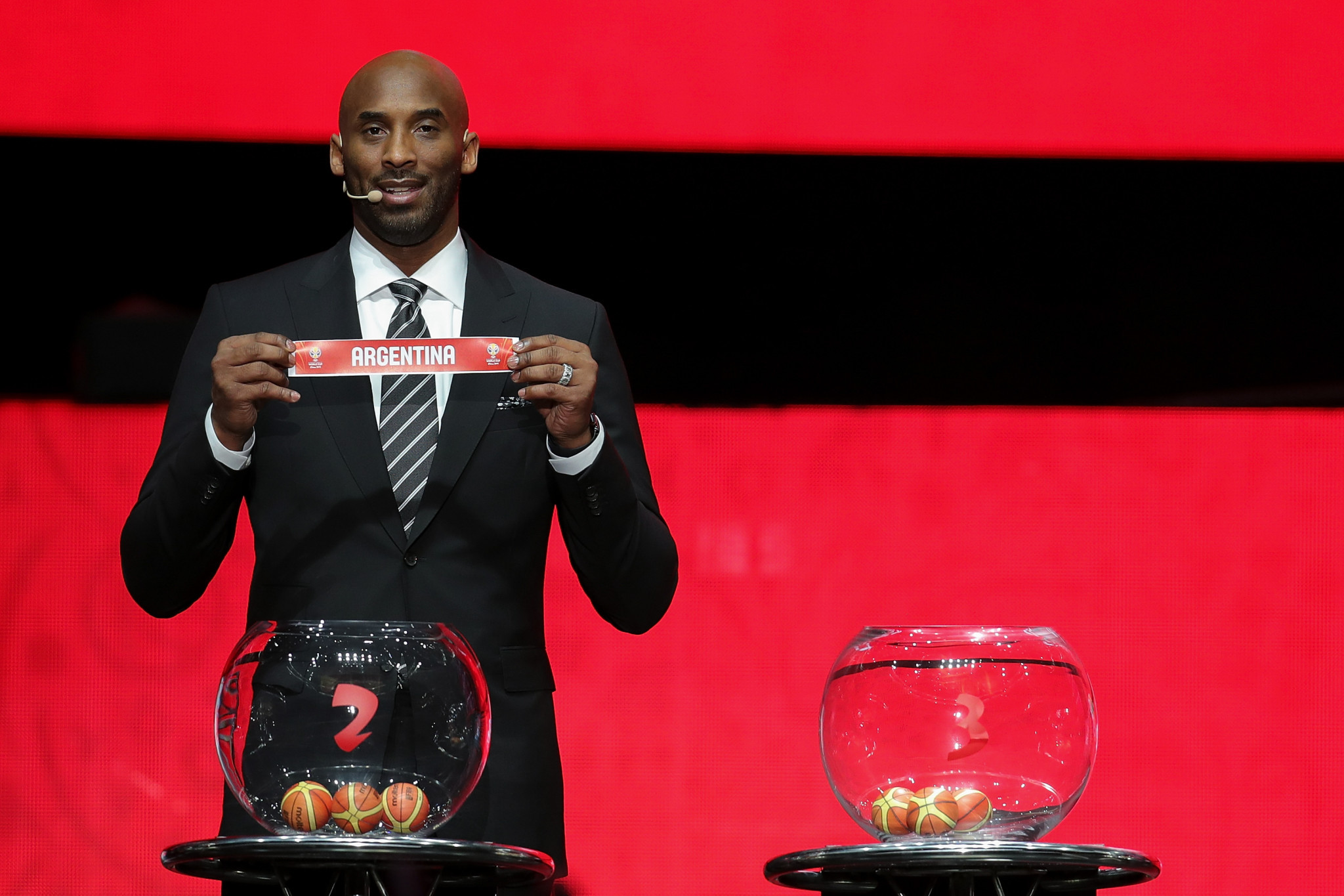 America's Kobe Bryant was at the FIBA Basketball World Cup 2019 draw in Shenzhen ©Getty Images