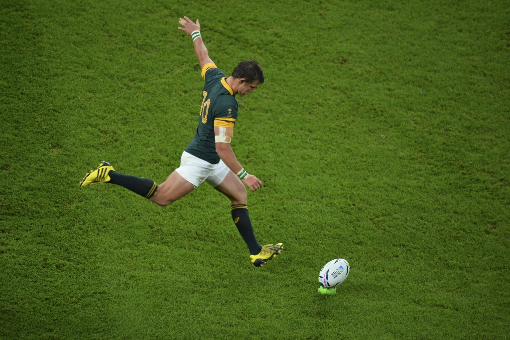 Handre Pollard kicked five penalties for South Africa but his haul of 15 points proved to be in vein as his side suffered agonising semi-final heartbreak