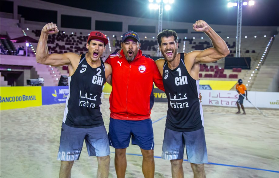 Chile's Grimalts win back-to-back FIVB Beach Volleyball titles in adding Doha to Sydney gold
