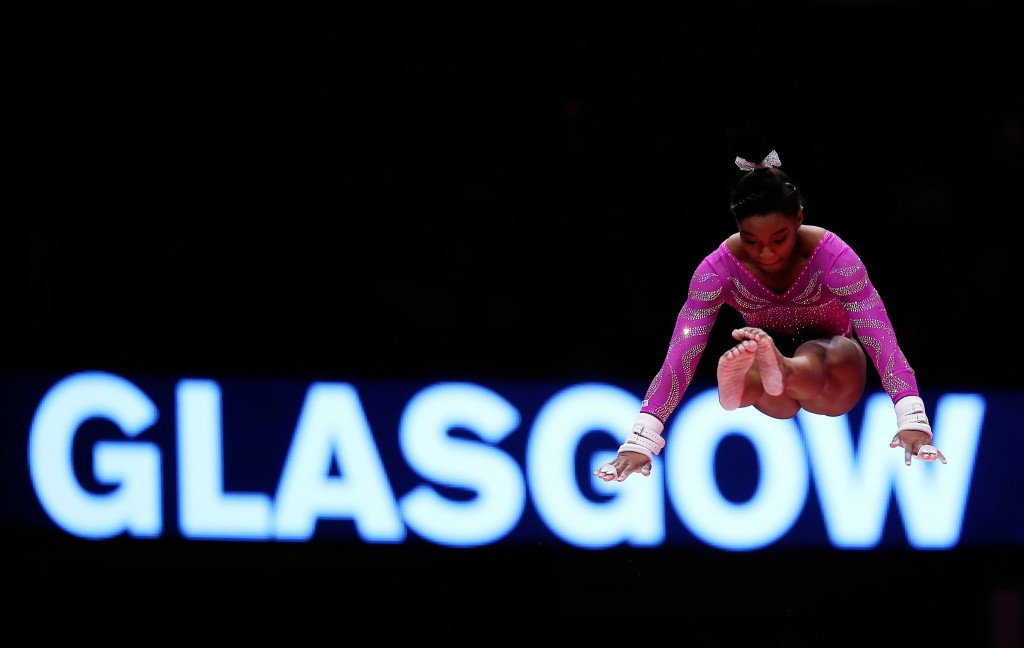 Simone Biles was in classy form as the United States comfortably secured their spot in the team final ©Getty Images