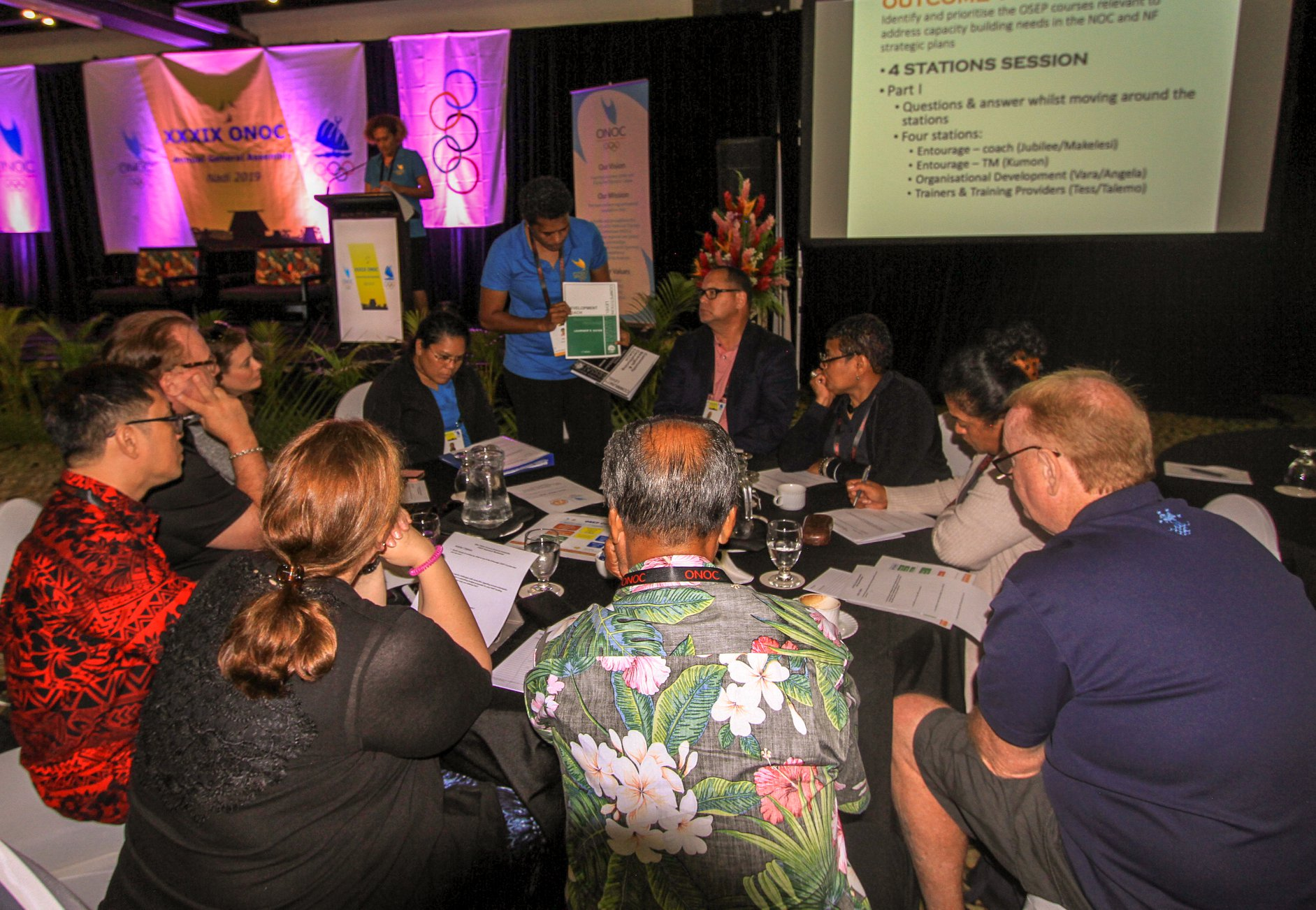 Matt Carroll attended the ONOC General Assembly at Nadi in Fiji ©ONOC