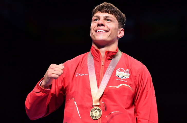 Sunderland boxer Pat McCormack celebrates gold in the 69kg boxing at last year's Gold Coast Commonwealth Games - now his city is making plans to bid for a future Games ©Getty Images