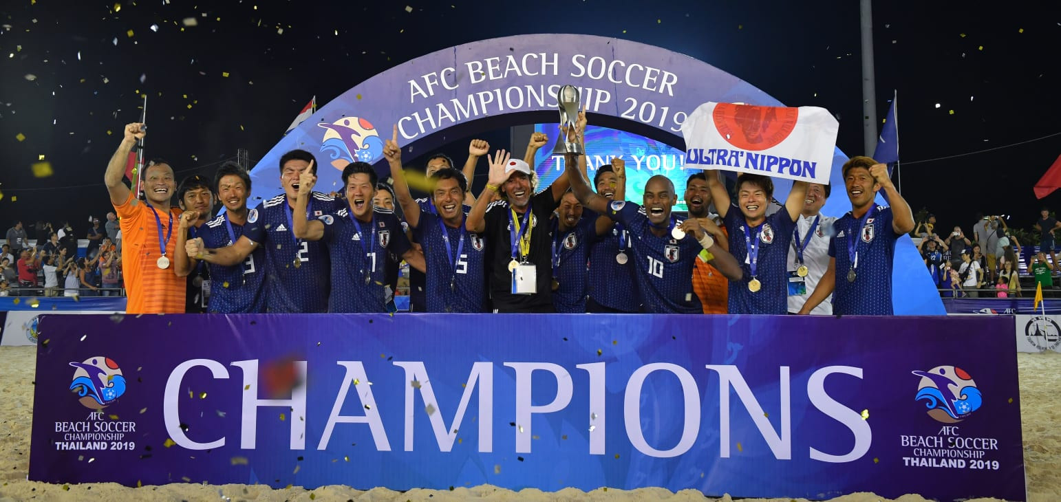 Japan beat the UAE on penalties to win the 2019 AFC Beach Soccer Championships ©AFC
