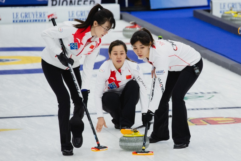 China's new team have made a perfect start to the Women's World Curling Championships in Denmark ©World Curling