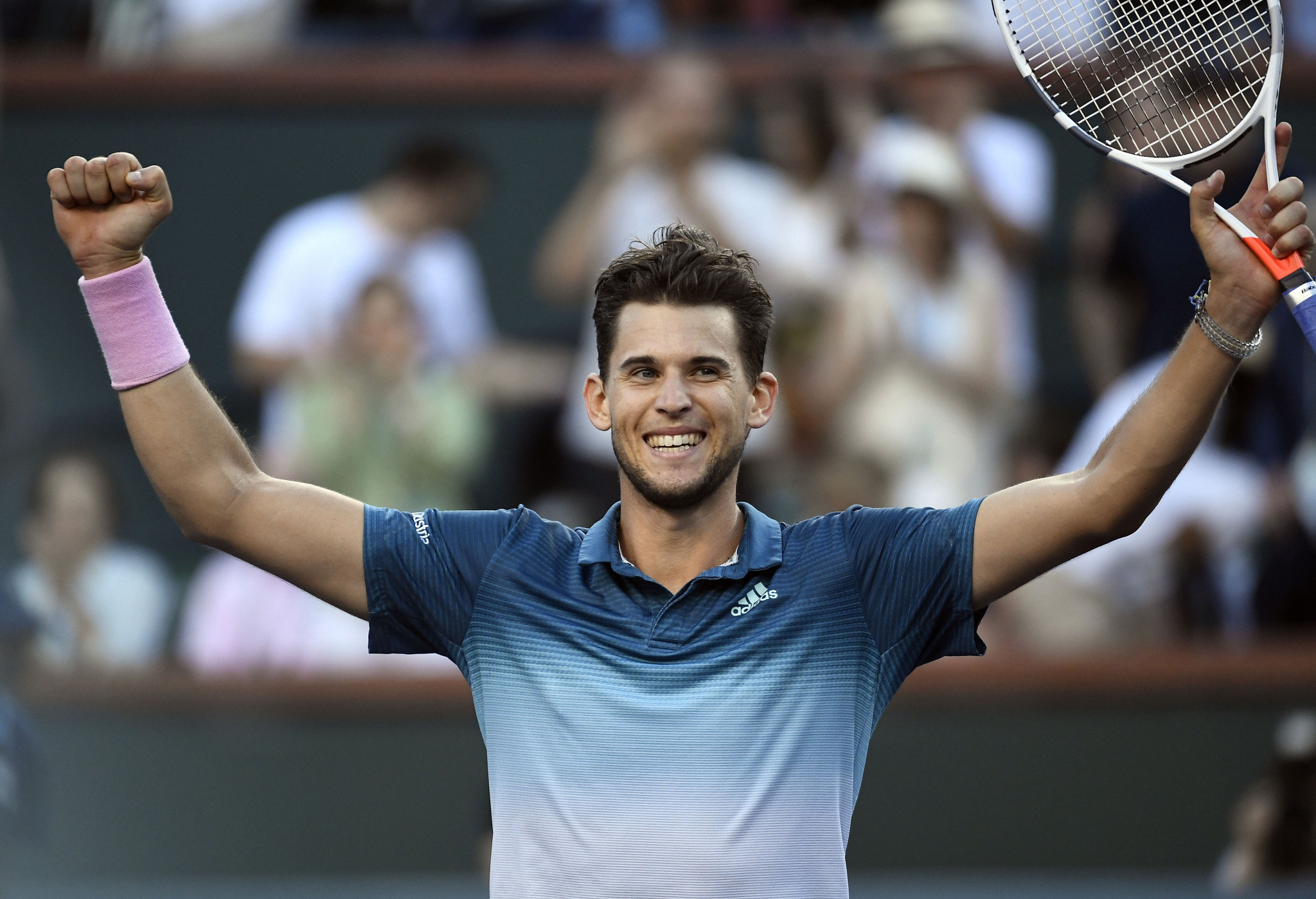 Dominic Thiem came from a set down to beat Roger Federer in the men's final ©Getty Images