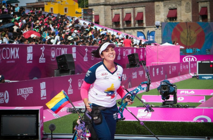 Colombia’s Sara Lopez became only the second person in history to win the women’s compound title twice