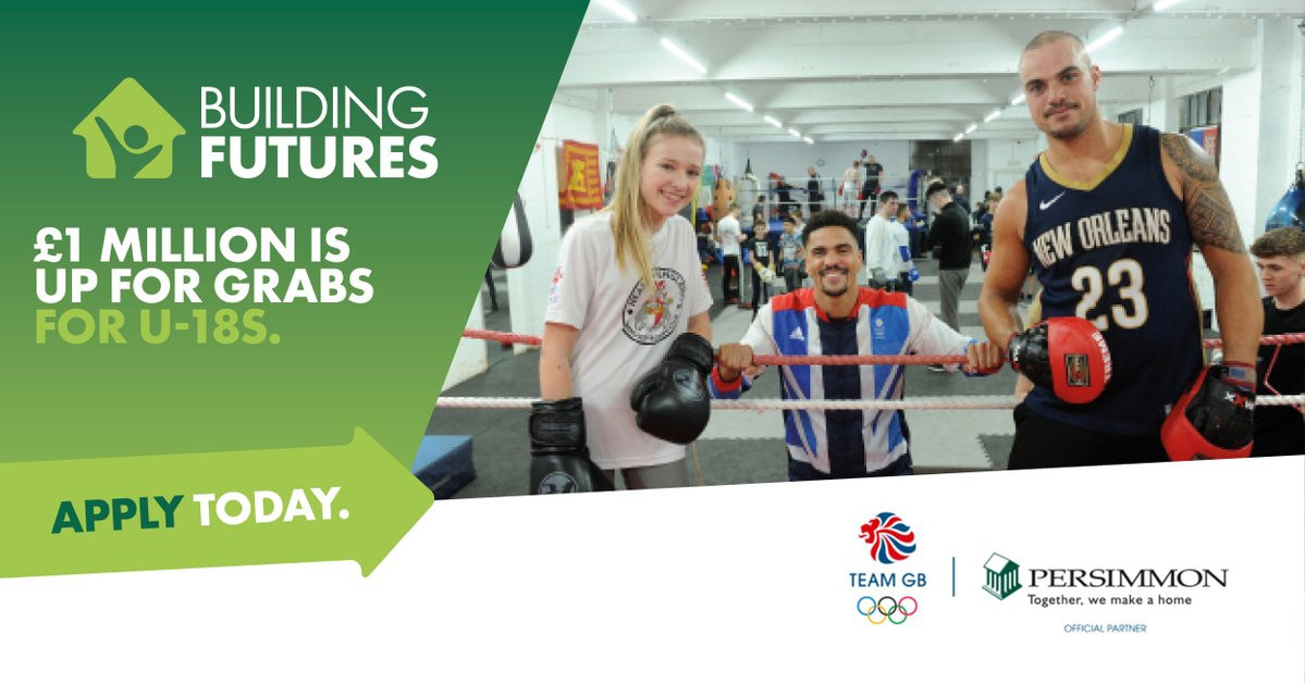 Team GB will help support Persimmon Homes new £1 million a year nationwide funding scheme, which aims to assist community sports, education and arts and health initiatives for under-18s ©Persimmon Homes