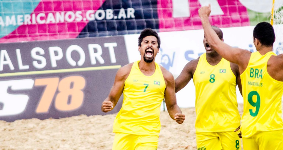 Brazil claimed the men's beach handball gold medal ©Rosario 2019