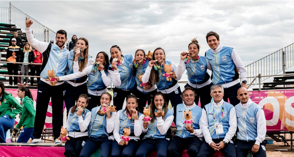 Hosts Argentina strike gold in women's handball at South American Beach Games