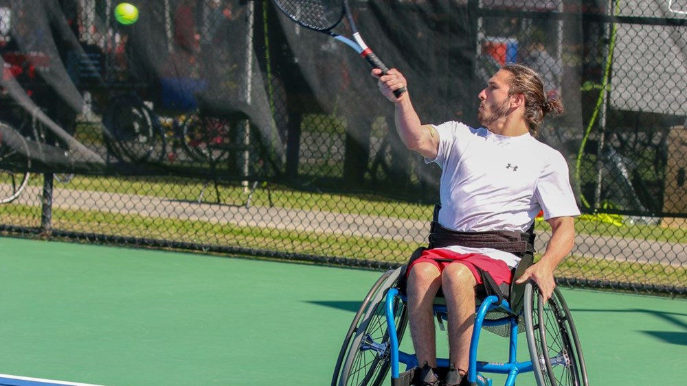 Costa Rica's Jose Pablo Gil reached the second round of a wheelchair tennis Super Series tournament for the first time ©ITF/Pat Beard