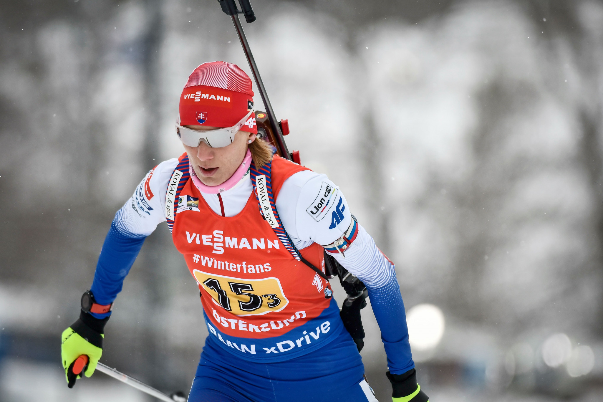 Recently-crowned world champion Anastasiya Kuzmina of Slovakia secured the sprint crystal globe in Oslo ©Getty Images