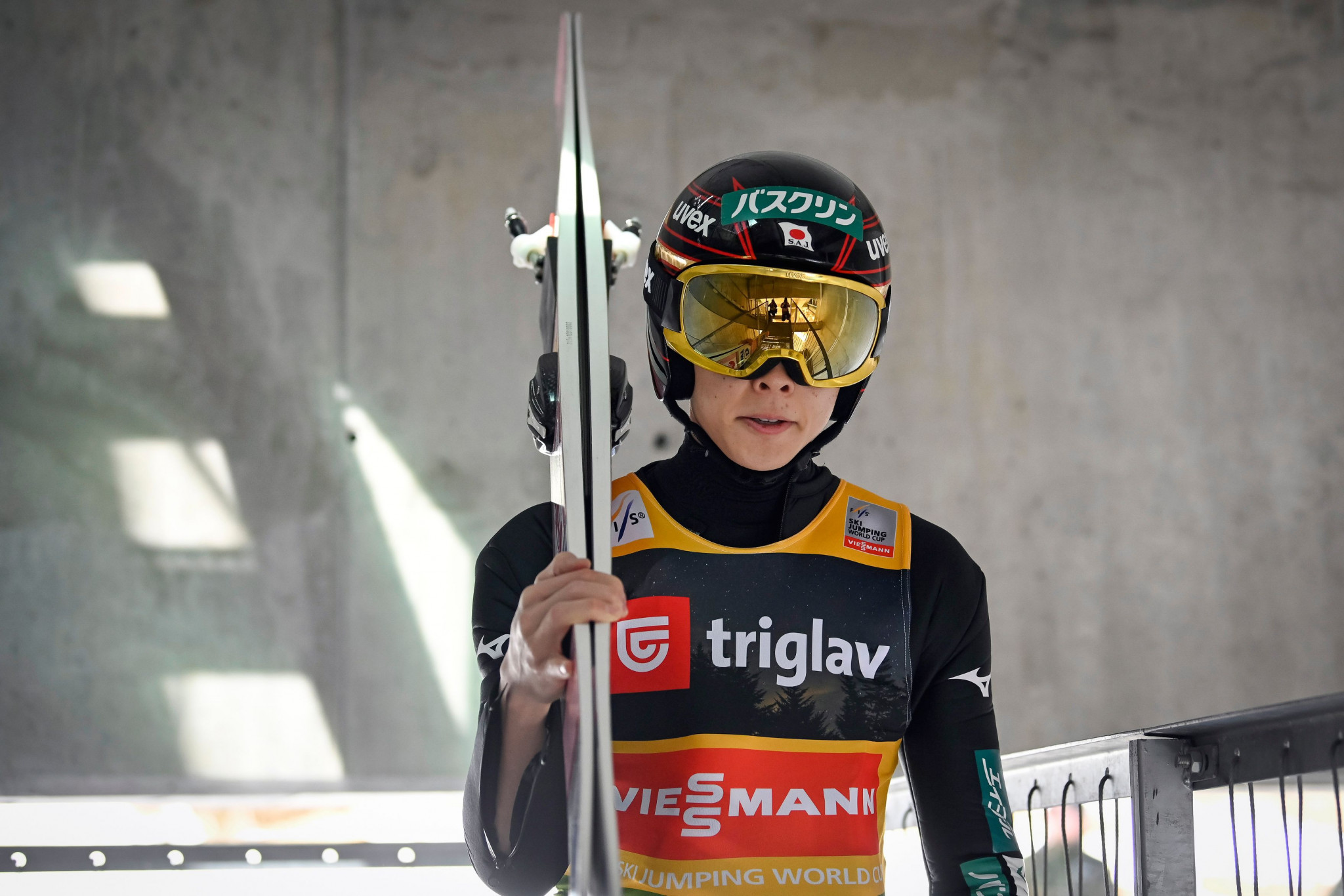Ryoyu Kobayashi topped qualification on the ski flying hill ©Getty Images