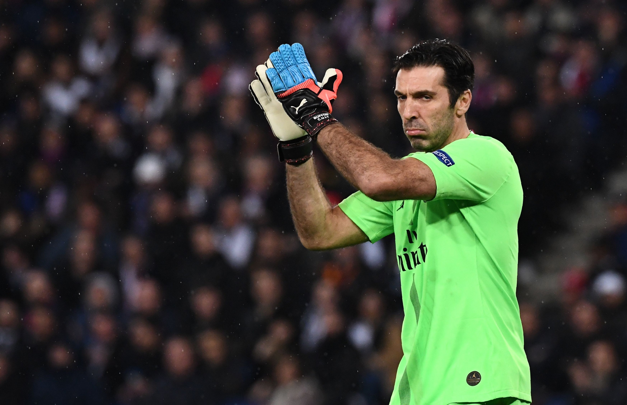 Goalkeeper Gianluigi Buffon is playing for Paris Saint-Germain at 41 years old ©Getty Images