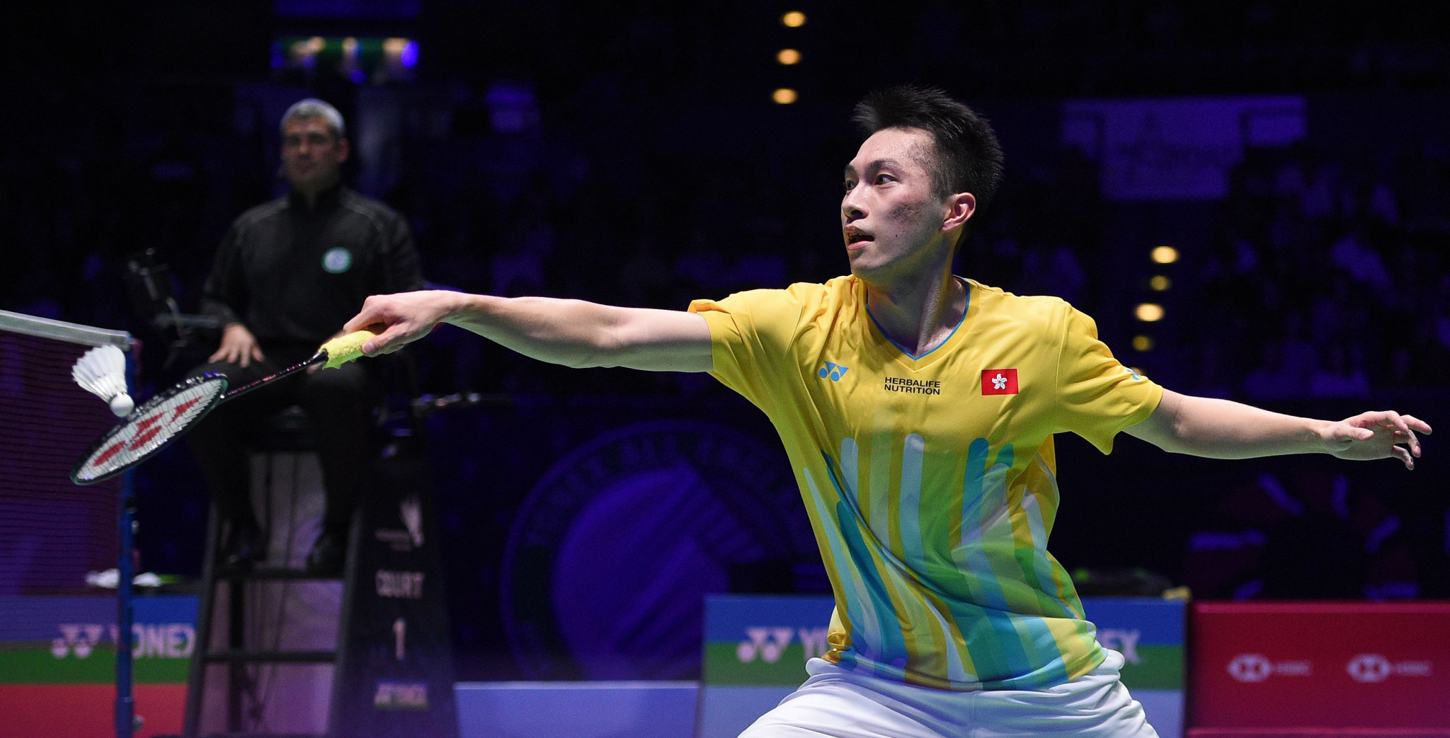 Ng Ka Long helped Hong Kong earn a 3-2 win over Chinese Taipei in the quarter-finals of the Badminton Asia Mixed Team Championships ©Getty Images