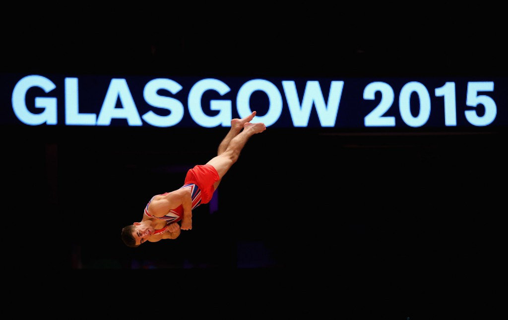 Britain's men made their bow at Glasgow 2015 on the opening day of men's qualification ©Getty Images