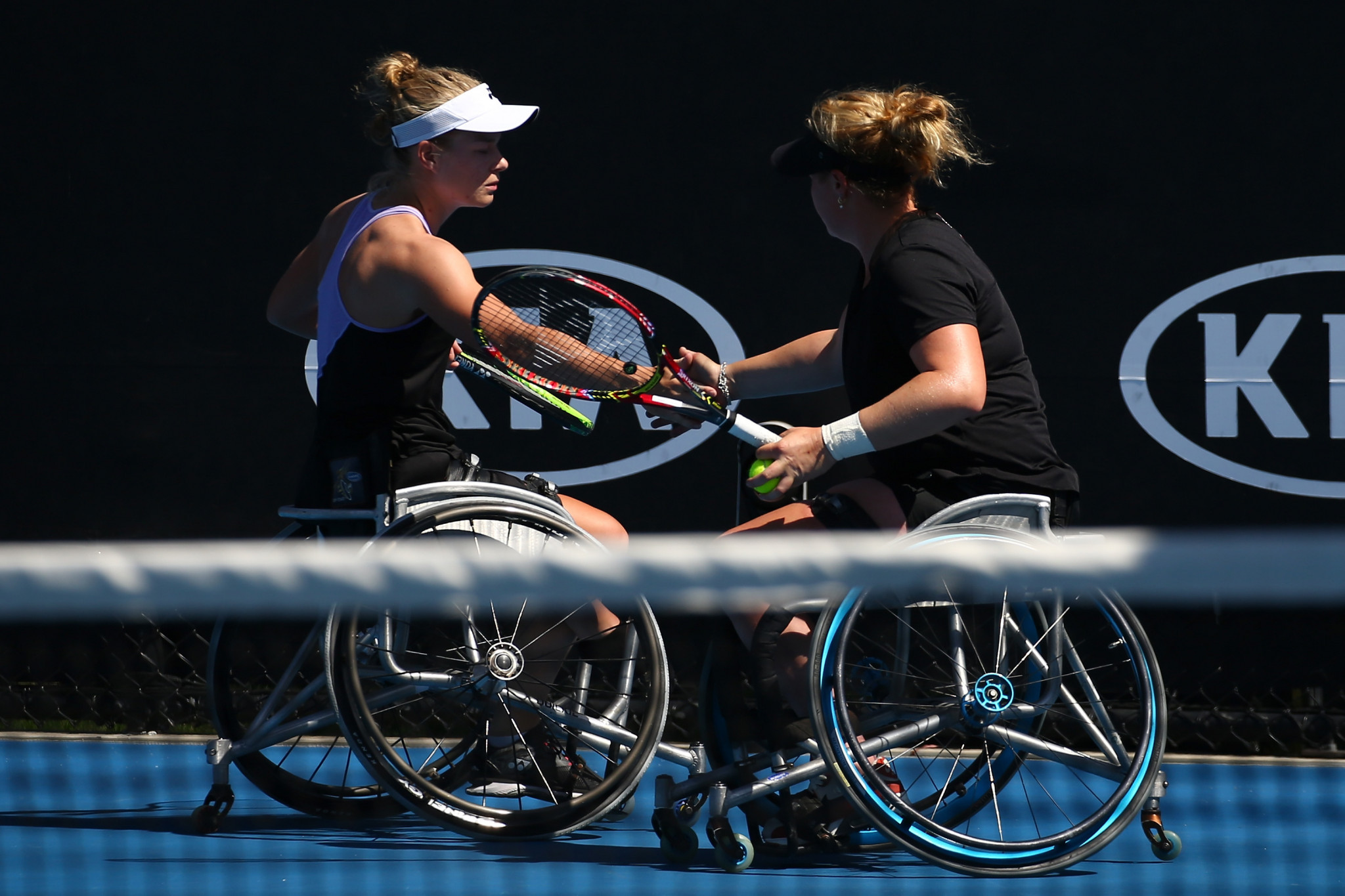 Diede De Groot and Aniek Van Koot progressed to the women's doubles final ©Getty Images