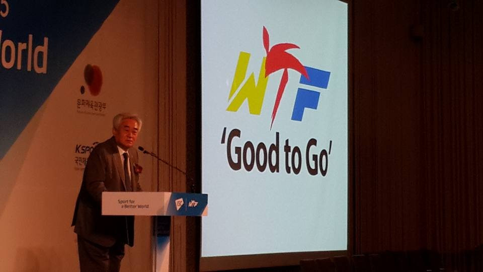 Taekwondo Humanitarian Foundation "Good to Go" Choue announces at International Sport Cooperation Conference