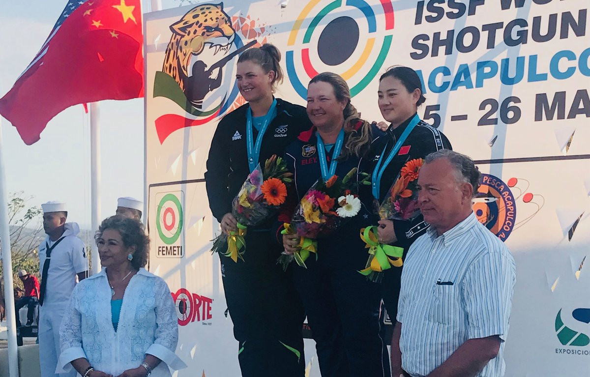 The United States' Kimberly Rhode continued her winning streak by claiming the women’s skeet title at the ISSF Shotgun World Cup in Acapulco ©USA Shooting/Twitter