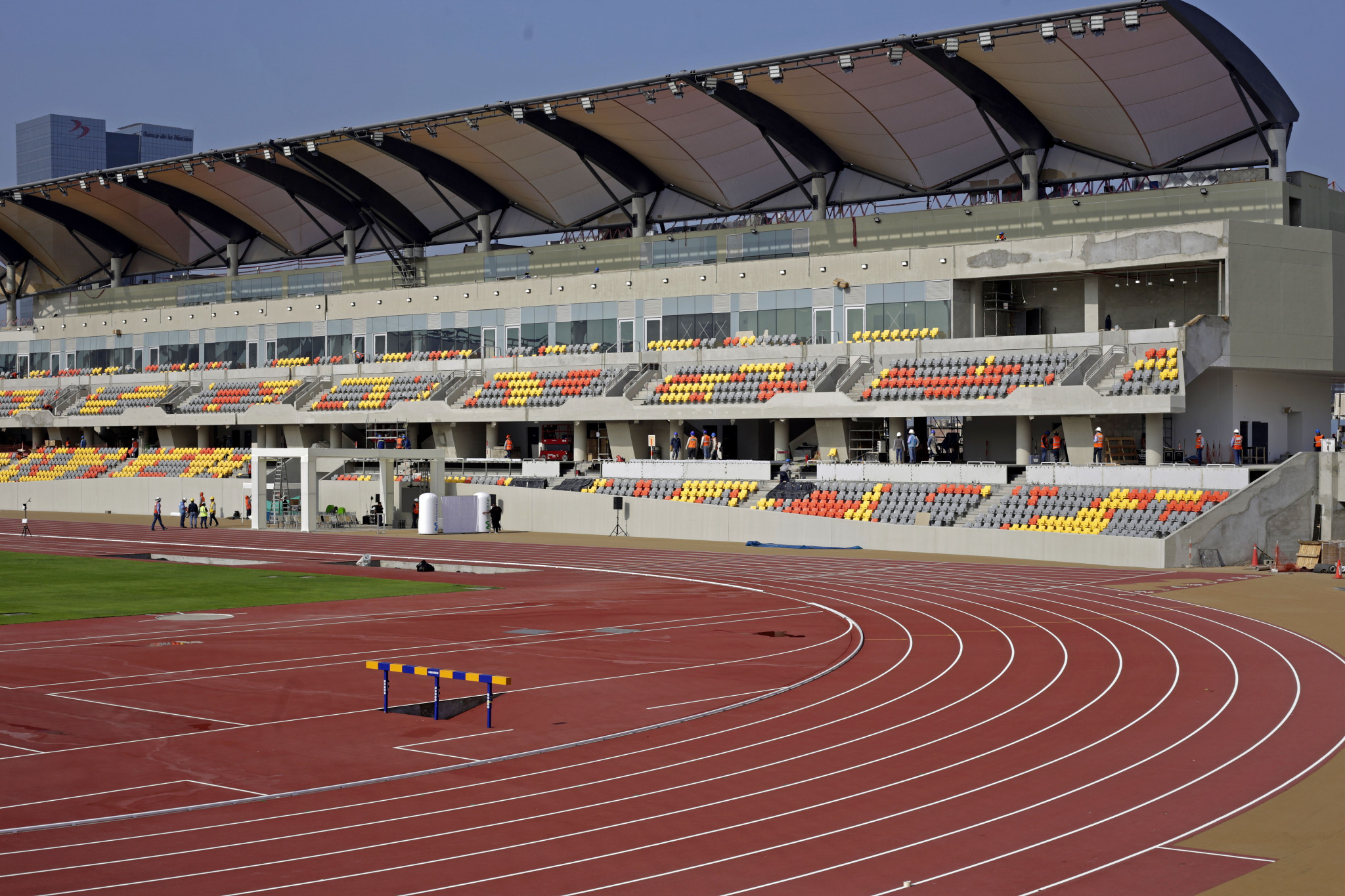 The Lima 2019 athletics track has characteristics similar to that used for the 2012 Olympic Games in London ©Lima 2019