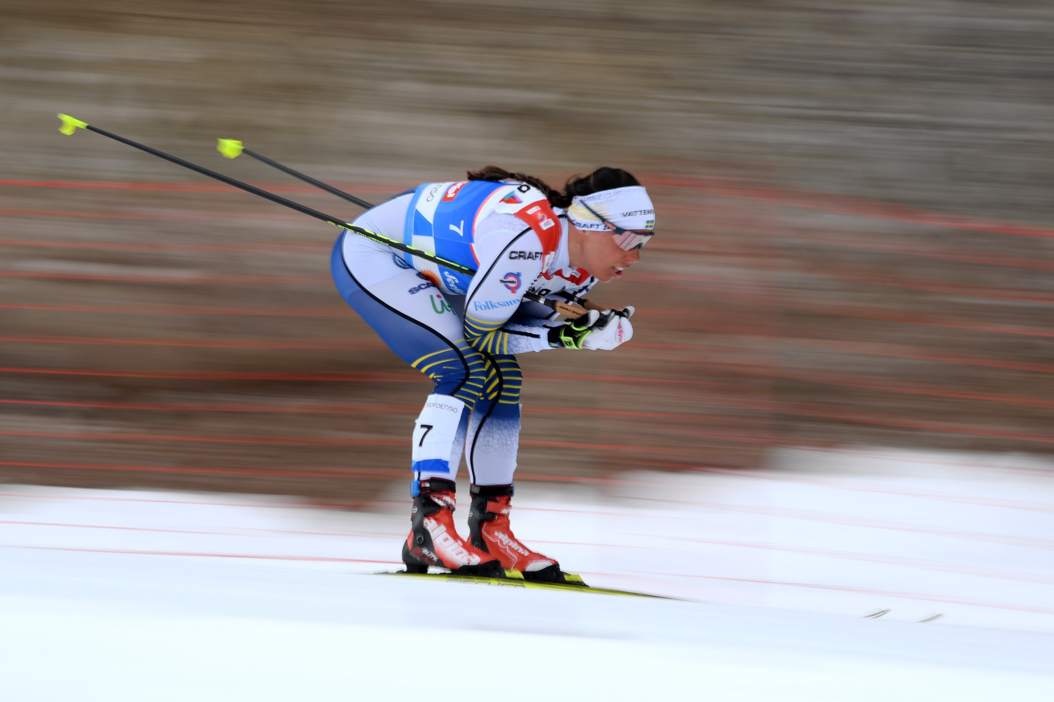 Swedish cross country skier Charlotte Kalla is an ambassador for World Class Veggie ©Getty Images