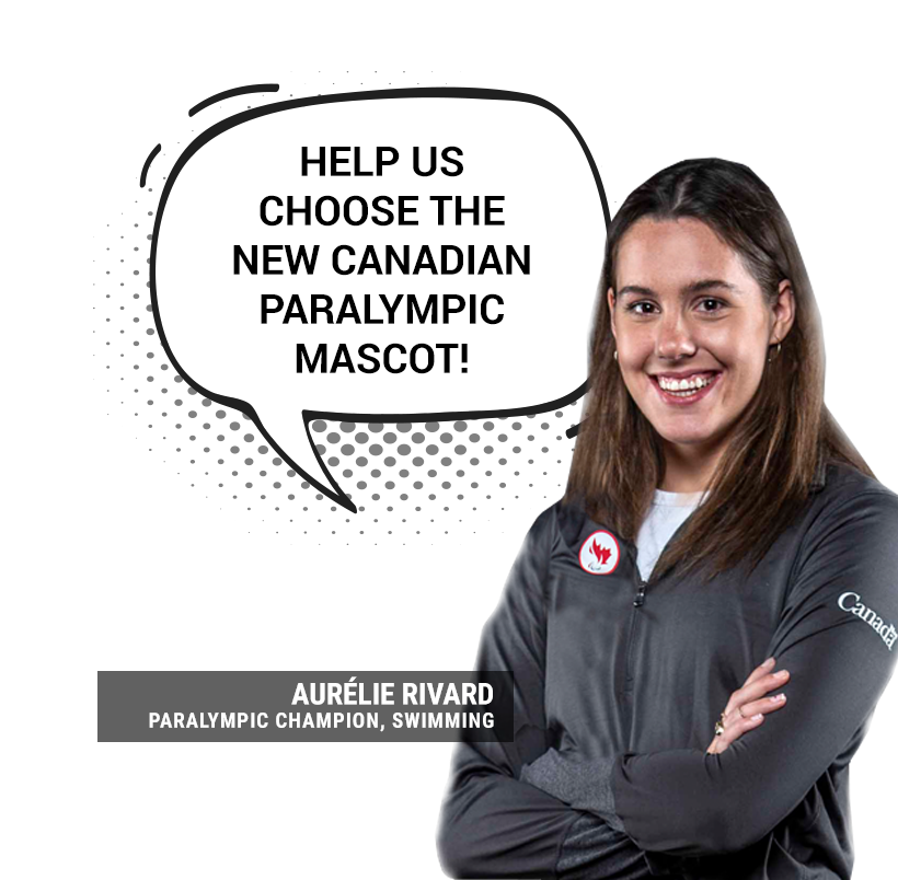 five-time Paralympic swimming medallist Aurelie Rivard said mascots can help with team morale ©CPC