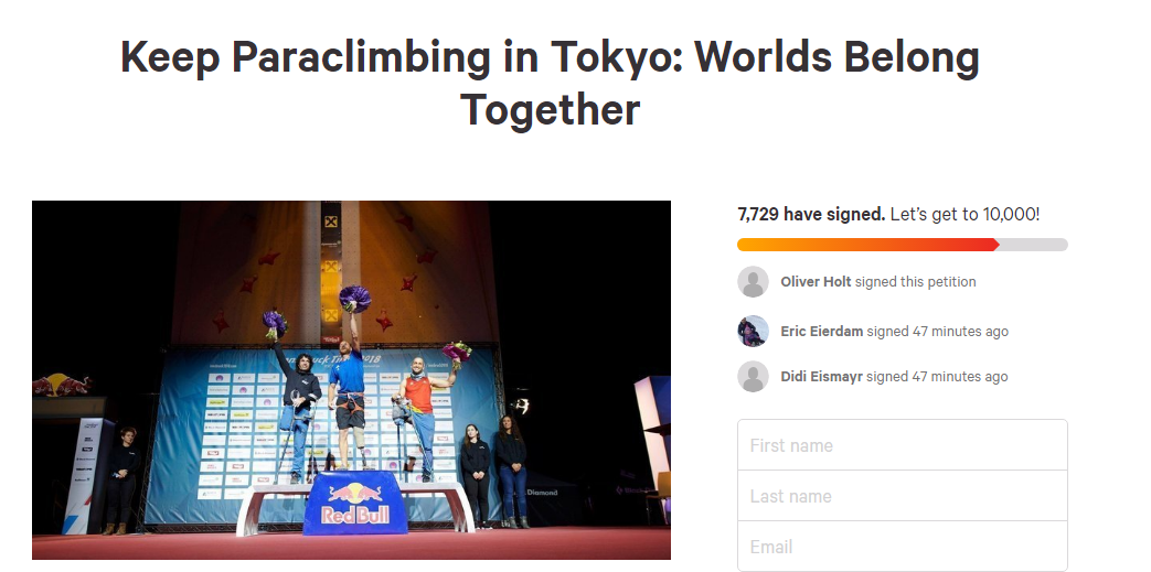 A petition has been set up following the decision to move the event from Tokyo ©Change.org