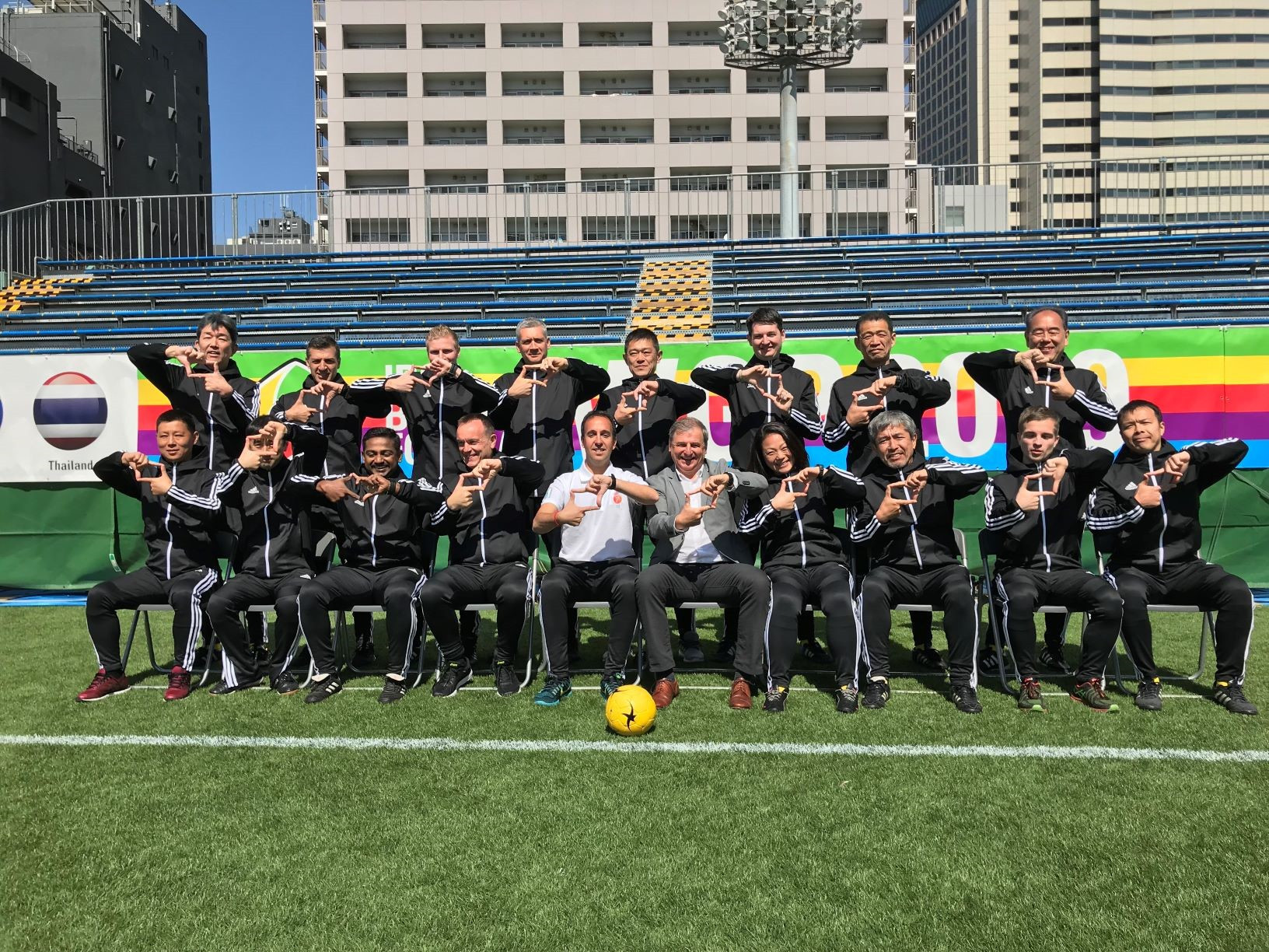 Referees also got involved with the Play True 2020 activities in Tokyo ©IBSA