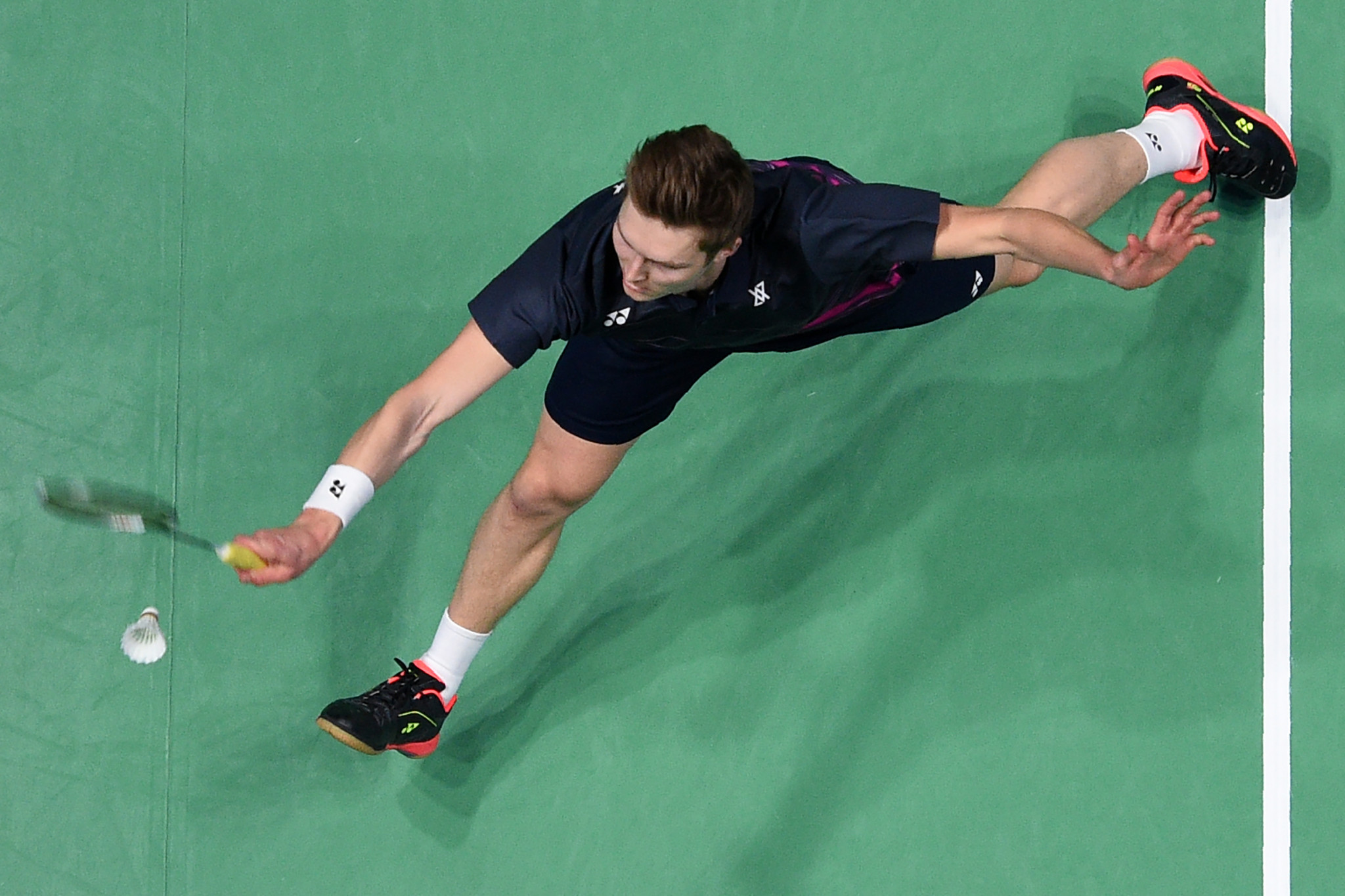 Men's title favourite, Viktor Axelsen of Denmark, won his opening match of the BWF India Open ©Getty Images