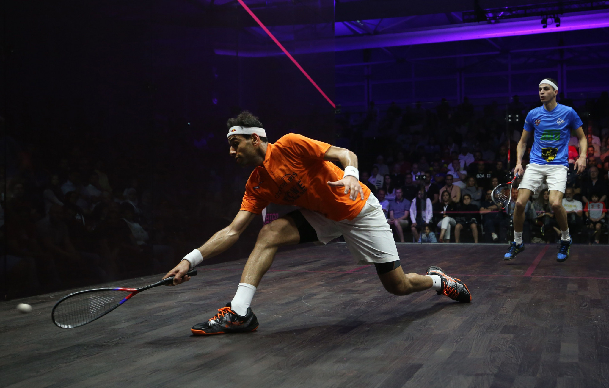 Top seed Mohamed ElShorbagy of Egypt won his opening match of the Grasshopper Cup ©Getty Images