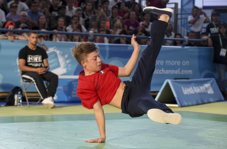 France's b-boy Martin, competing at last October's Summer Youth Olympic Games in Buenos Aires, is now targeting a home gig at Paris 2024 as 