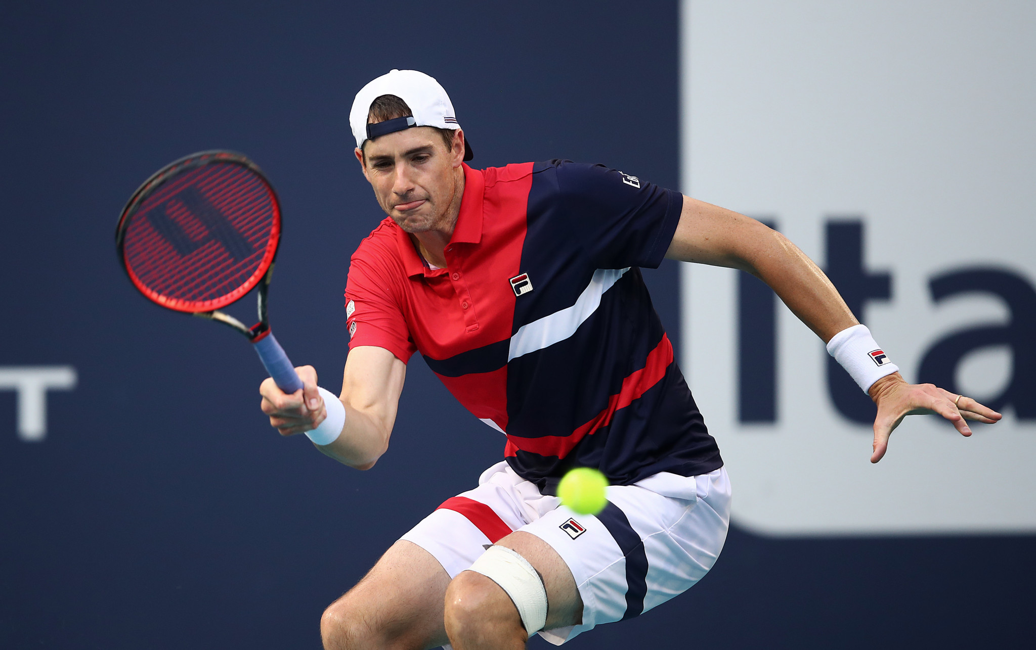 John Isner progressed to the last four of the men's singles ©Getty Images