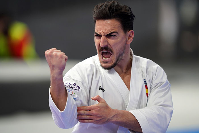 Spain's Damián Quintero is through to the men's kata final ©WKF