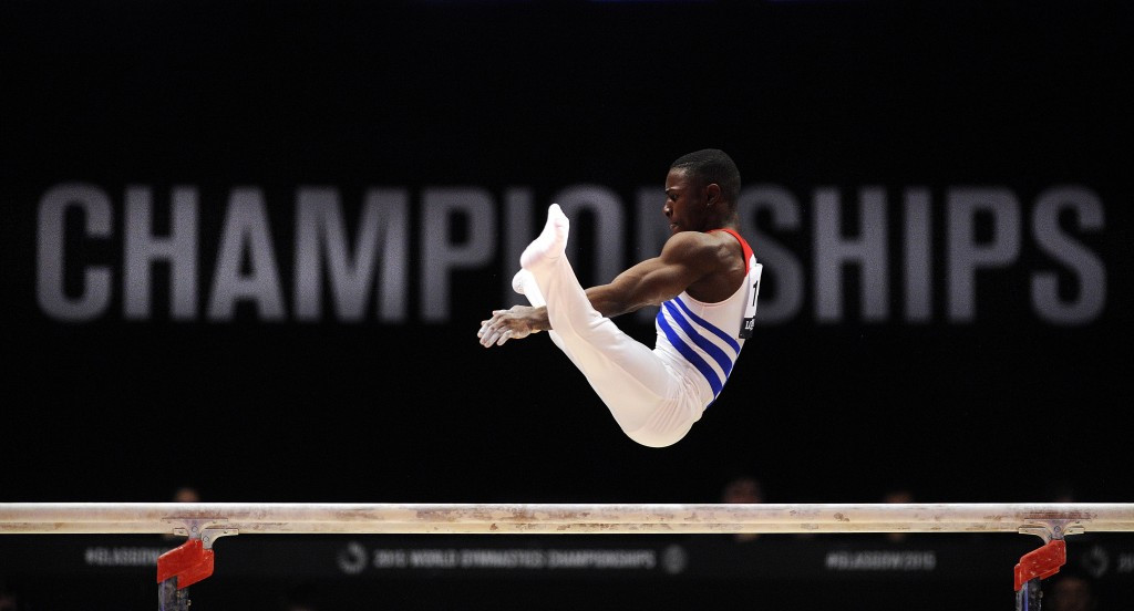 Cuba's Manrique Larduet impressed on the parallel bars to book his place in the final ©Getty Images