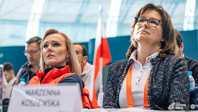 Polish representative Marzenna Koszewska said she envied Minsk's facilities ©Minsk 2019
