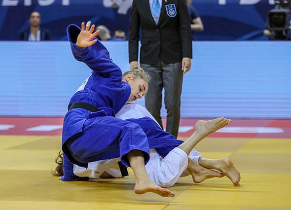 France's Melanie Clement produced the performance of her life to beat Ukraine’s Daria Bilodid to the women’s under-48 kilograms gold medal on the opening day of the IJF Grand Prix in Tbilisi ©IJF