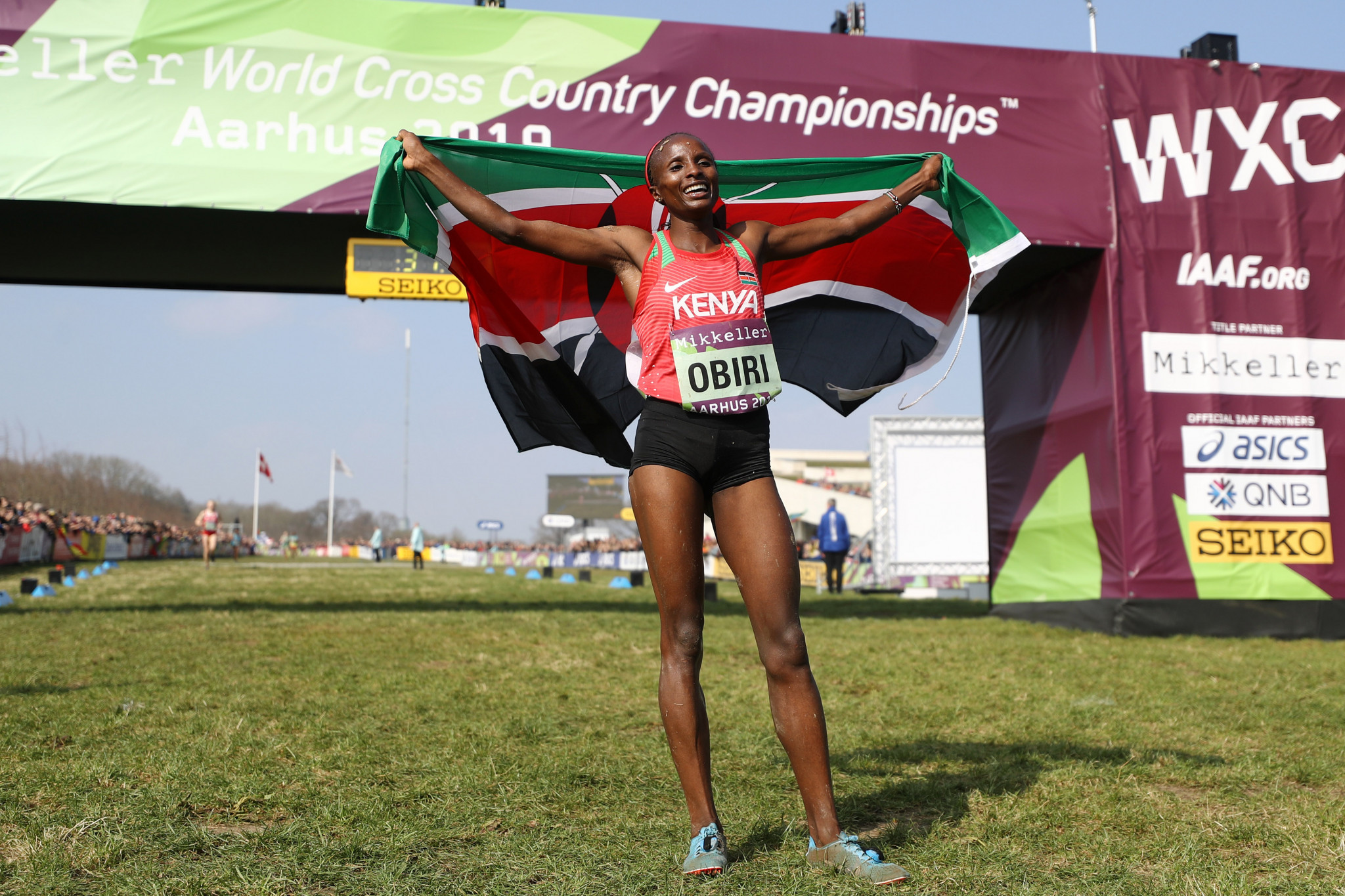 Hellen Obiri triumphed in the women's elite race ©Getty Images
