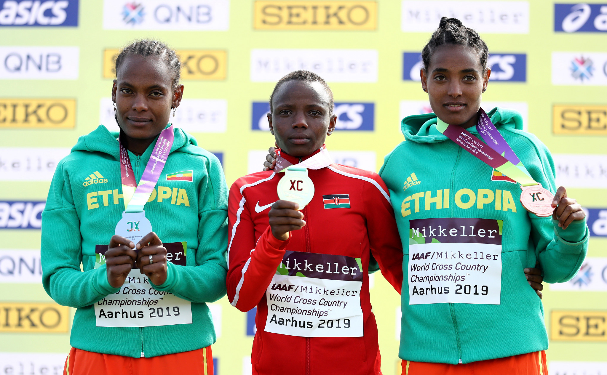 Hellen Obiri won gold in the women's elite race ©Getty Images