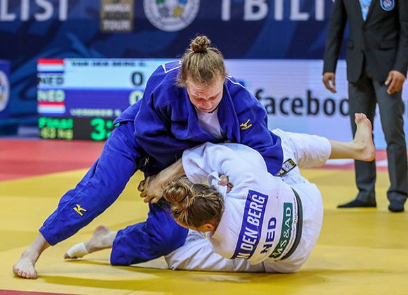 Junior world champion Sanne Vermeer of the Netherlands won the women's -63kg final at the IJF Grand Prix in Tbilisi ©IJF