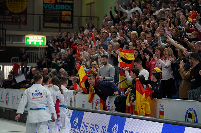 Spain topped the medal table in front of their home crowd at the European Karate Championships ©European Karate Federation 