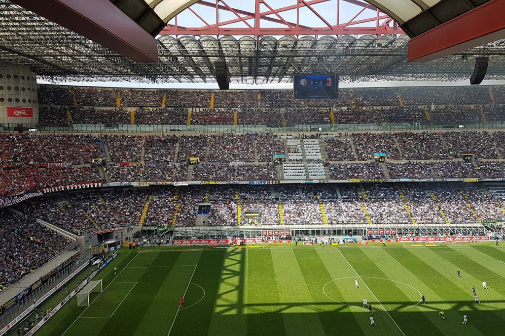 The San Siro stadium can currently hold a capacity of over 75,000 people ©Getty Images
