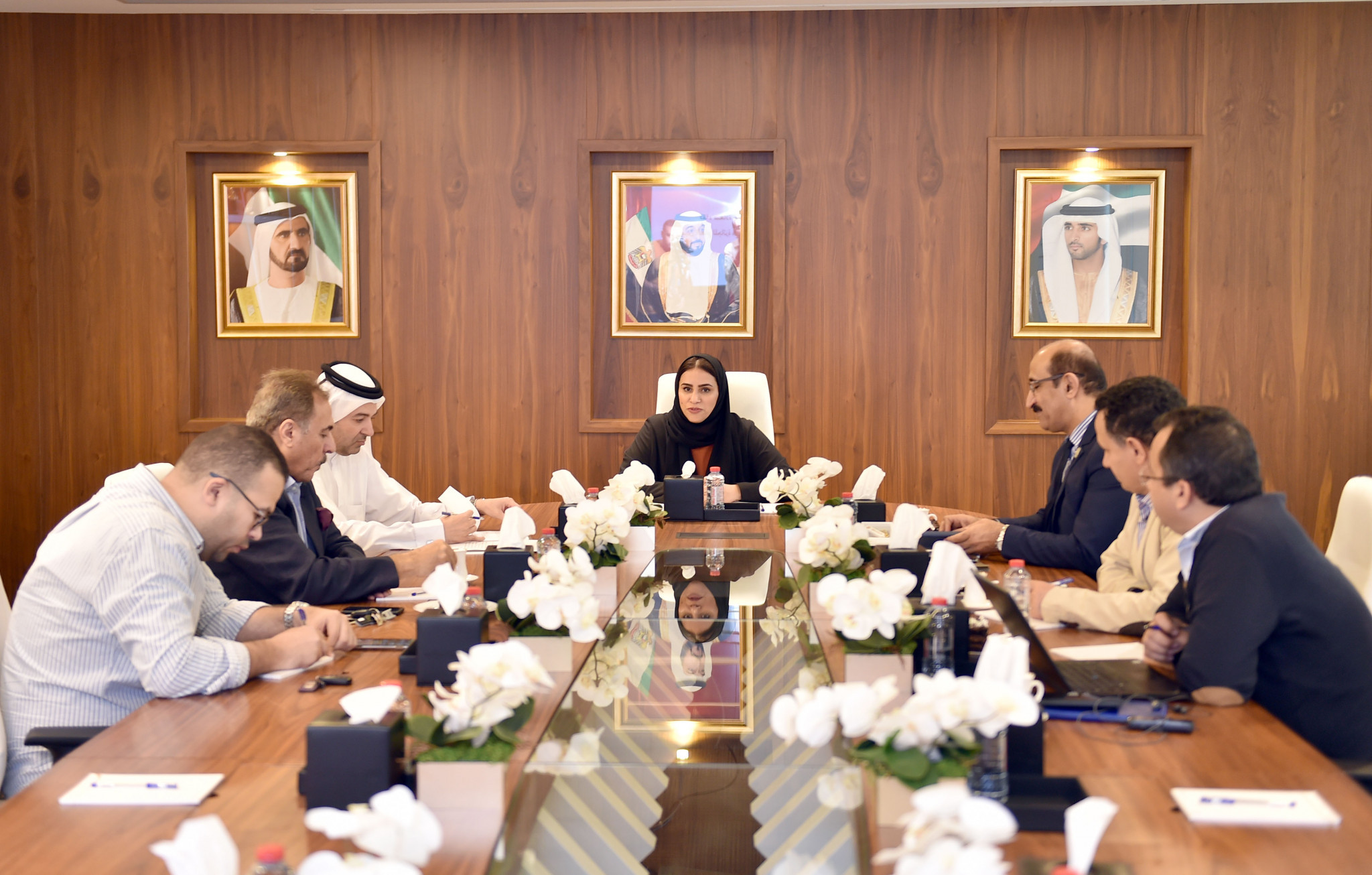 Moaza AlMarri, the secretary general of the Mohammed Bin Rashid Al Maktoum Creative Sports Award, announced the details of the 11th edition in a meeting ©MBRCSA 