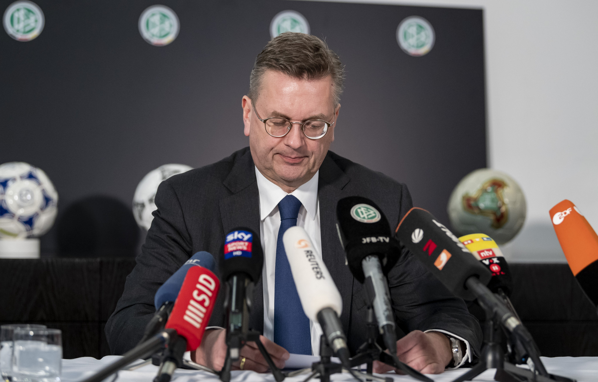 DFB President Reinhard Grindel has resigned ©Getty Images