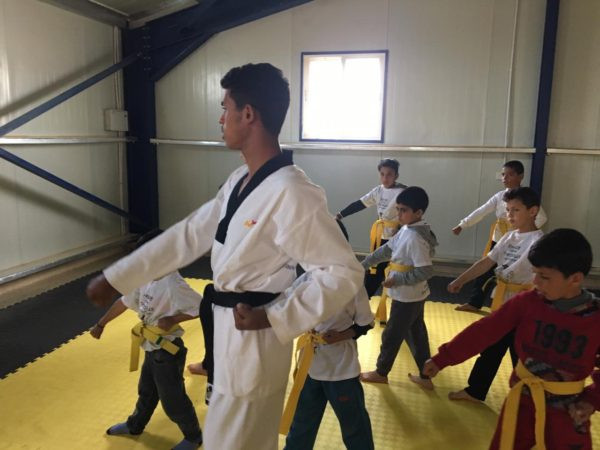 The development comes just after the one-year anniversary of the construction of the Azraq Taekwondo Academy ©THF