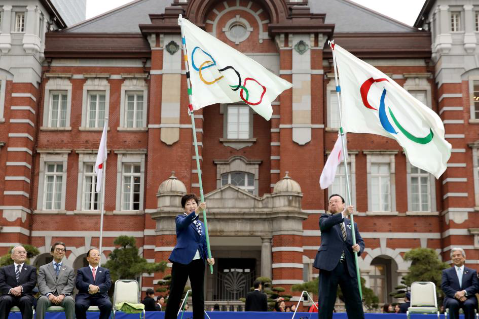 Tokyo 2020 hold welcoming ceremony as Olympic and Paralympic flags return to Japanese capital