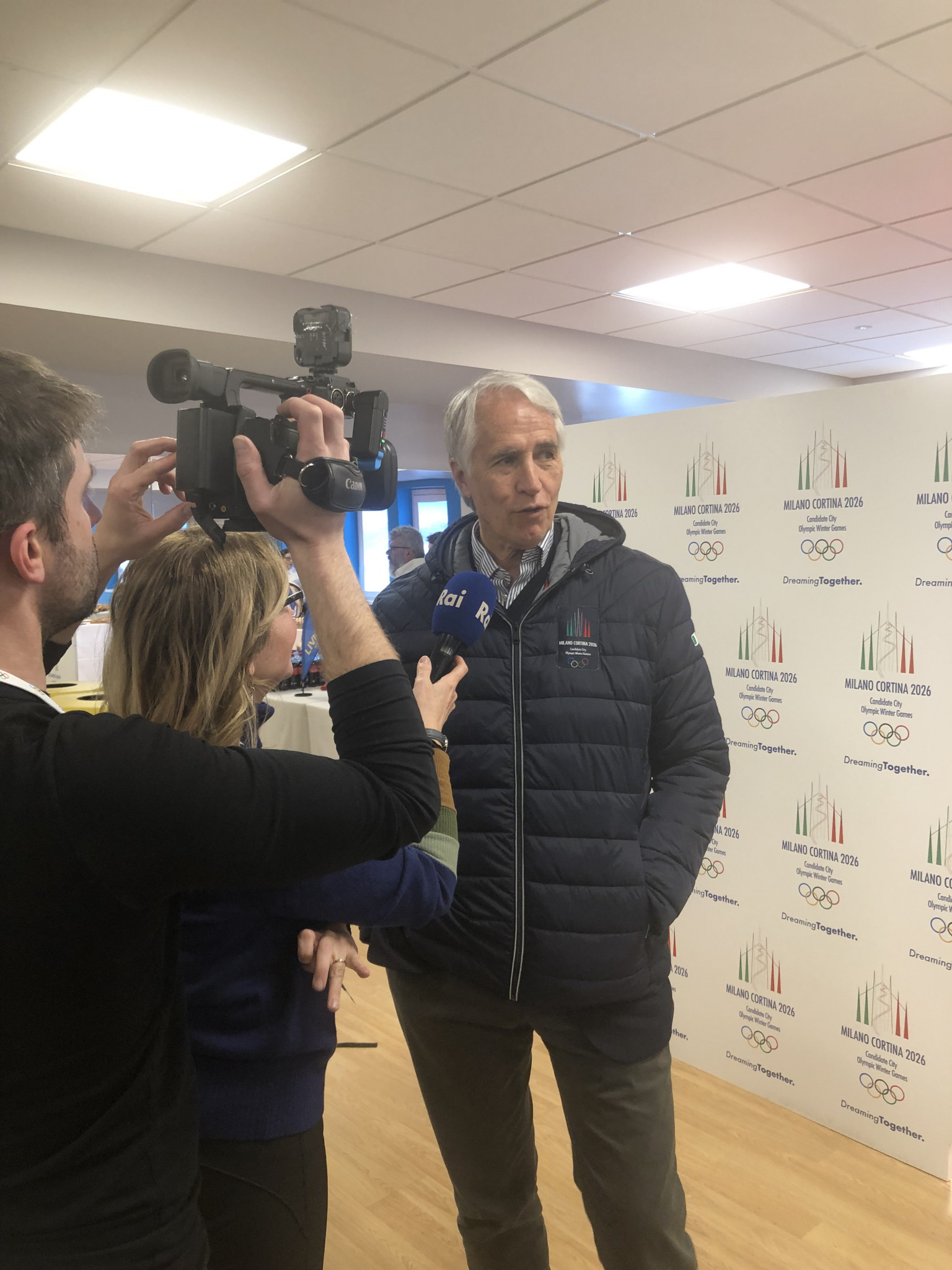 Italian National Olympic Committee President Giovanni Malagò continued to be centre stage during the IOC Evaluation Commission visit ©ITG