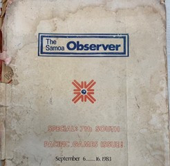 The Samoa Observer previously supported the Pacific Games on the island in 1983 ©Samoa 2019