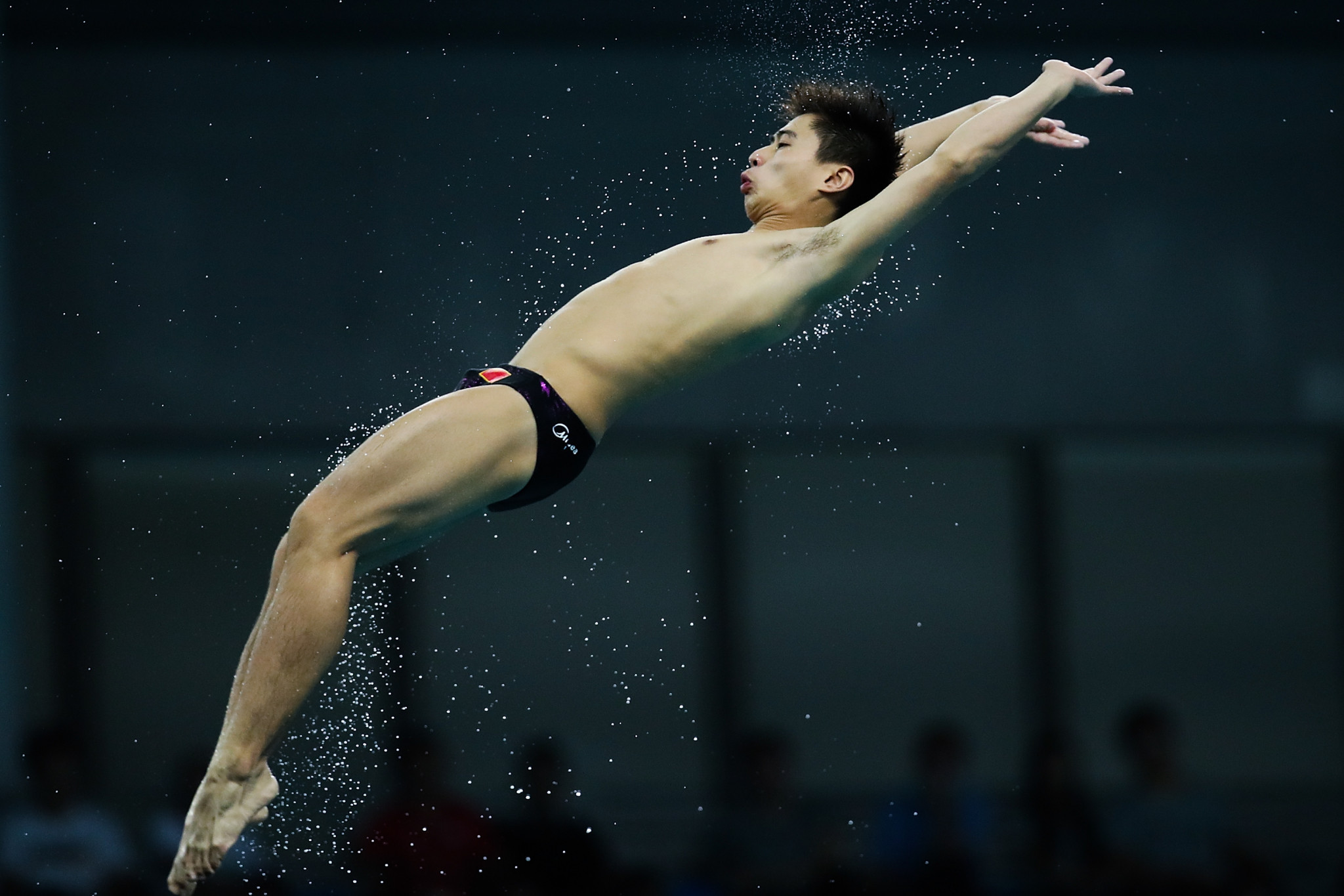 Huang Bowen achieved the highest score in men's platform qualifying ©Getty Images