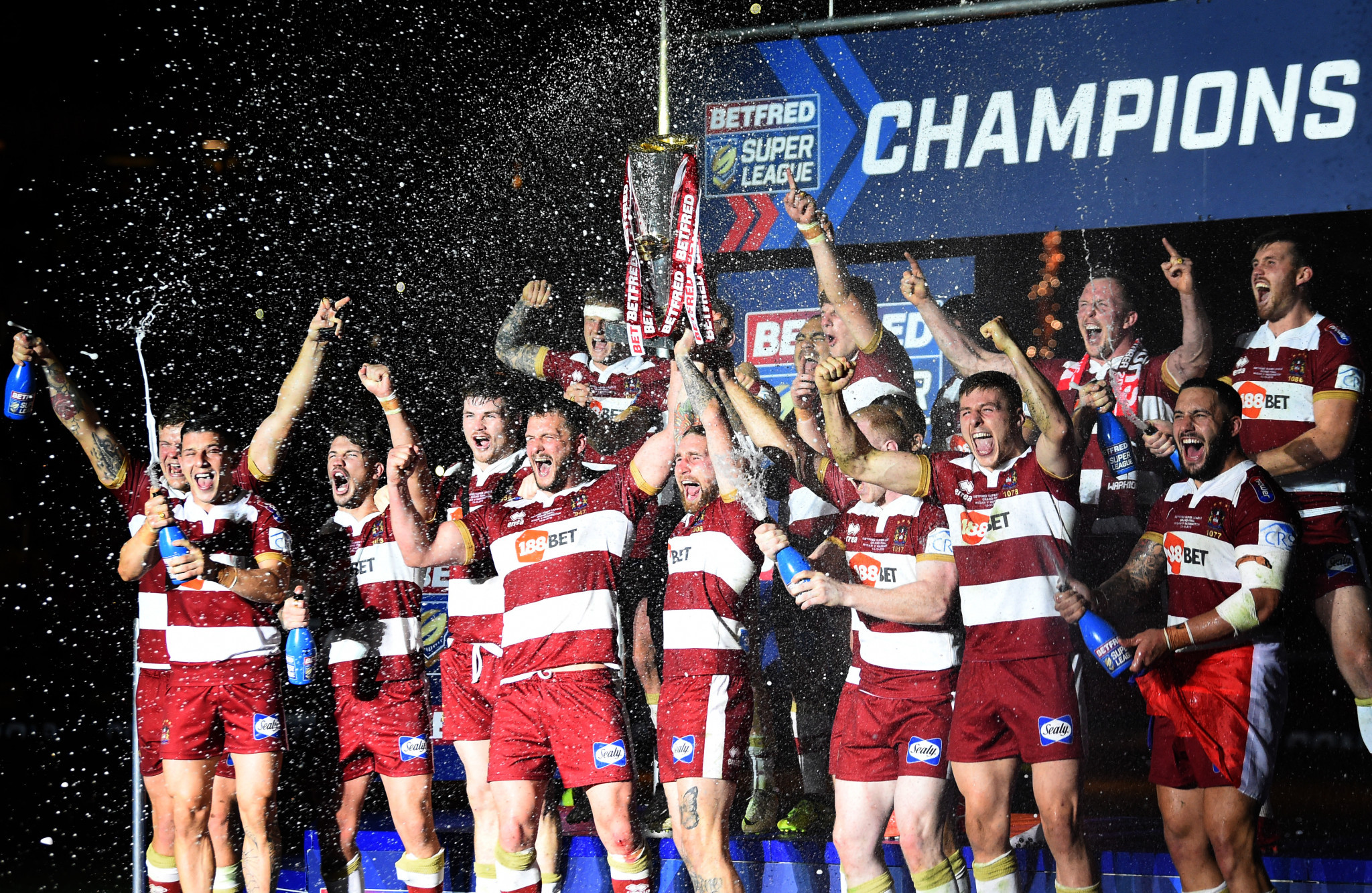 Gabe Hamlin currently plays for Super League champions Wigan Warriors ©Getty Images
